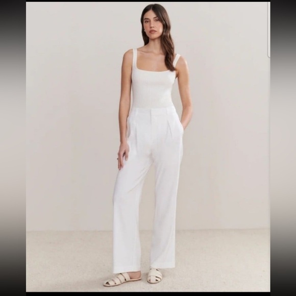 NWT Jenni Kayne Riley Trouser linen blend pants size 0